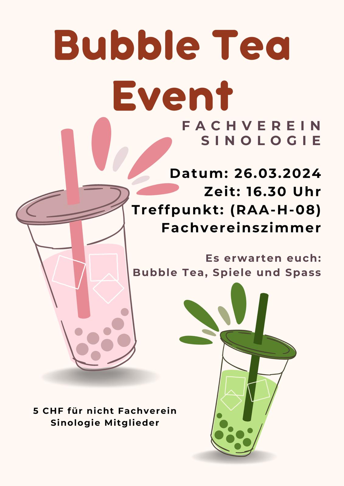 bubble tea event flyer